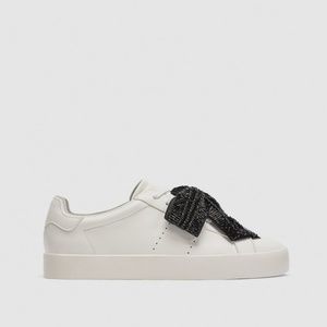 Zara Sneakers With Bow Detail 6